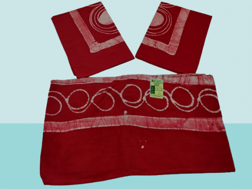 BEDSHEET BATIK PRINTED 90X108 2 PILLOW COVER